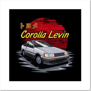 AE86 Corolla Levin Posters and Art